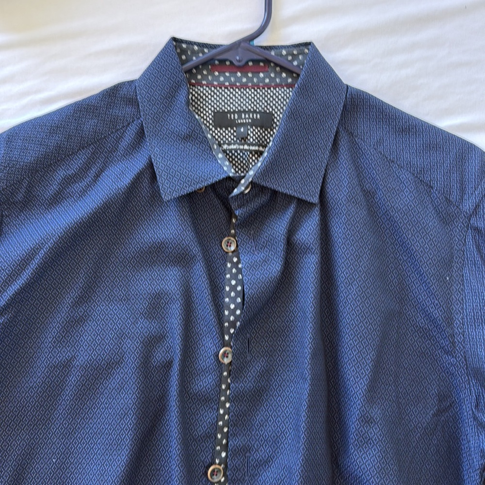 Ted Baker London Button Down Blue Shirt 4